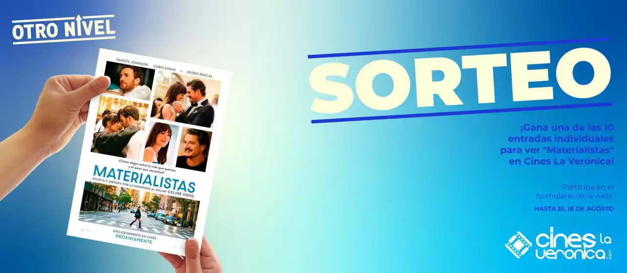 ¡Sorteamos 10 entradas individuales para «Materialistas»!