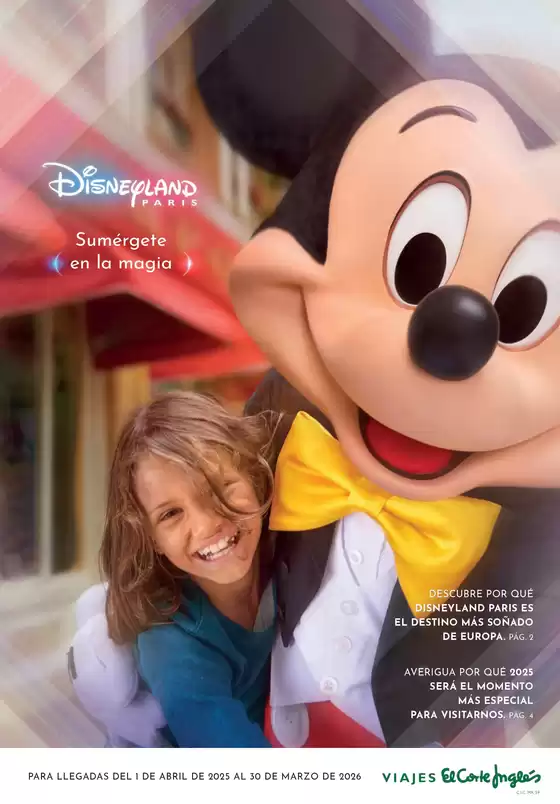 Catálogo Viajes El Corte Inglés en Alicante | Disneyland Paris | 2025-08-14T00:00:00.000Z - 2026-03-30T00:00:00.000Z