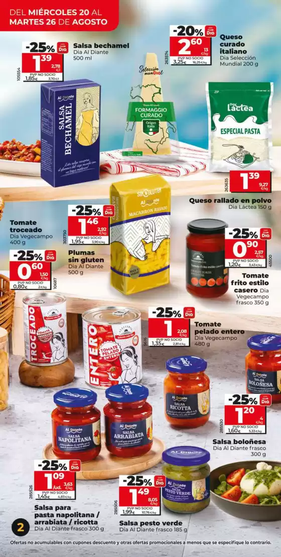 Nueva Calidad Dia del 20/08 al 26/08