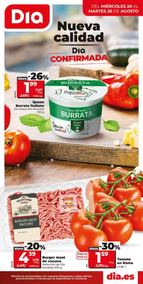 Nueva Calidad Dia del 20/08 al 26/08