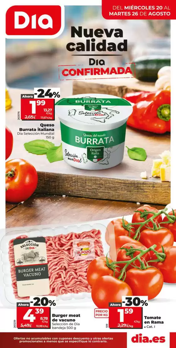 Nueva Calidad Dia del 20/08 al 26/08