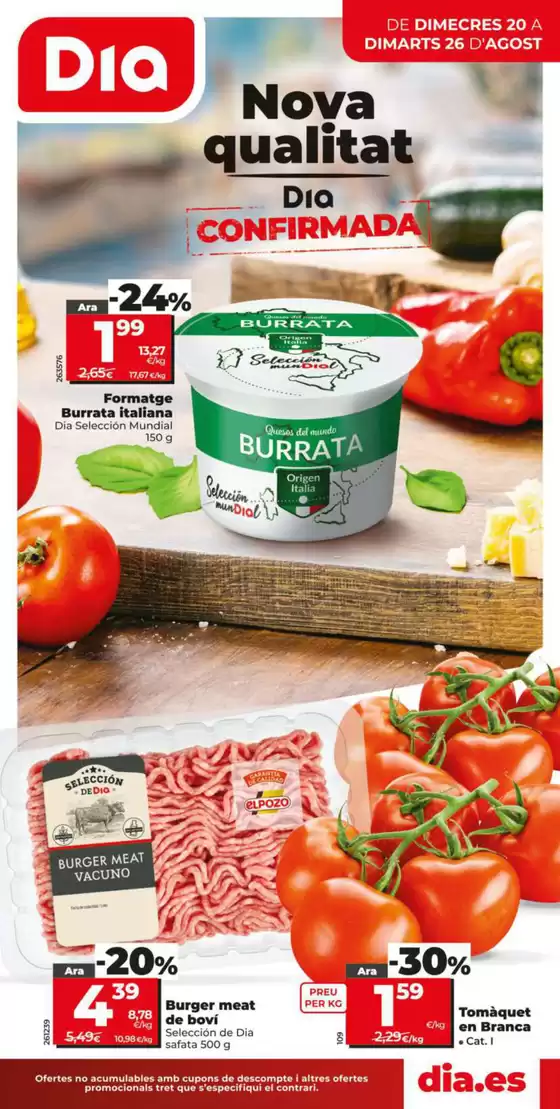 Nova Qualitat Dia del 20/08 al 26/08