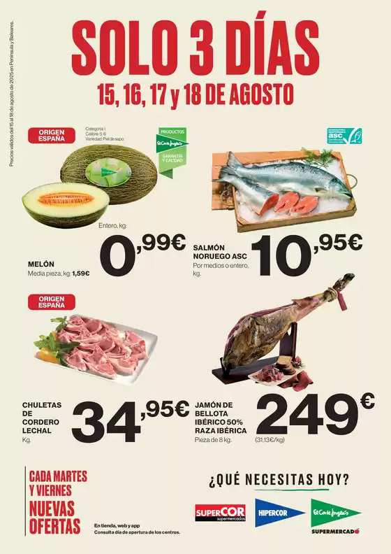 ¡Solo 3 días!