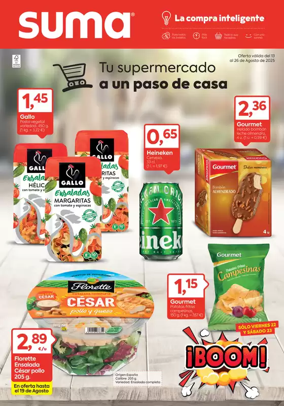 Oferta válida del 13 al 26 de Agosto de 2025