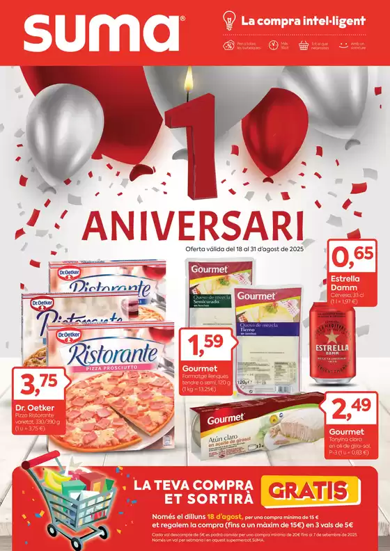 Oferta válida del 18 al 31 d’agost de 2025