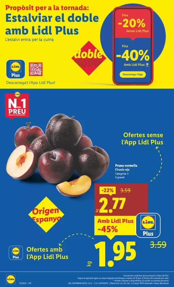 № 1 PRECIO - Ofertas válidas del 25/08 al 31/08