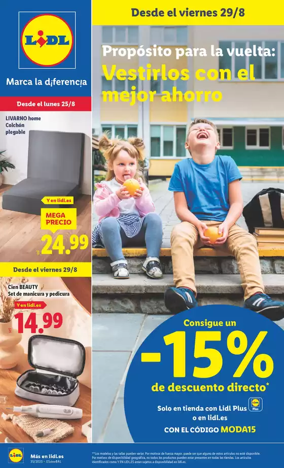 Catálogo Lidl en Barbastro | ¡Bazar Lidl! Ofertas válidas del 25/08 al 31/08 | 2025-08-25T00:00:00.000Z - 2025-08-31T00:00:00.000Z
