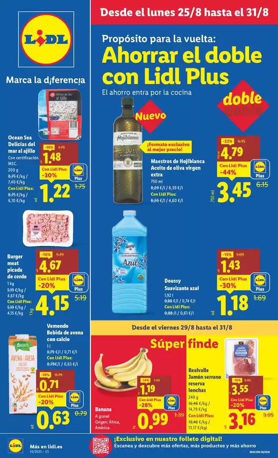 Catálogo Lidl en Barbastro | № 1 PRECIO - Ofertas válidas del 25/08 al 31/08 | 2025-08-25T00:00:00.000Z - 2025-08-31T00:00:00.000Z