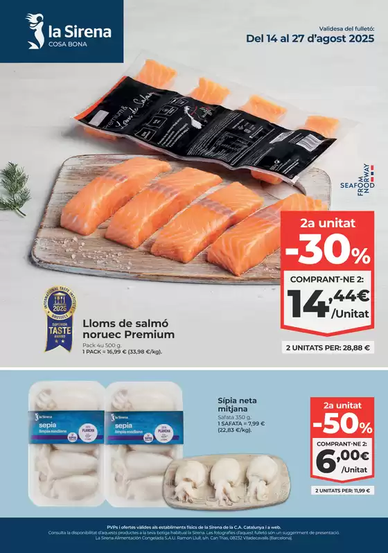 Del 14 al 27 d’agost 2025.