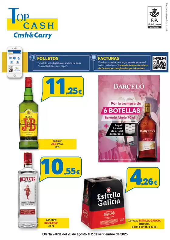 Oferta válida del 20 de agosto al 2 de septiembre de 2025
