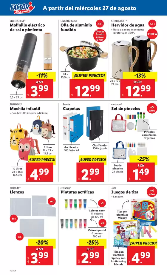 Factori discount - Ofertas válidas del 27/08 al 01/09