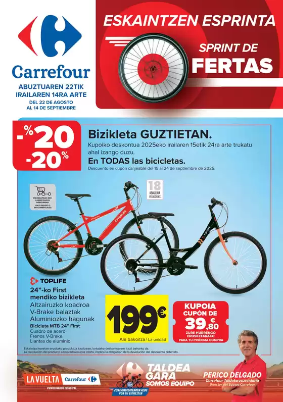 Catálogo Carrefour en Olaberria | VUELTA CICLISTA | 2025-08-22T00:00:00.000Z - 2025-09-14T00:00:00.000Z