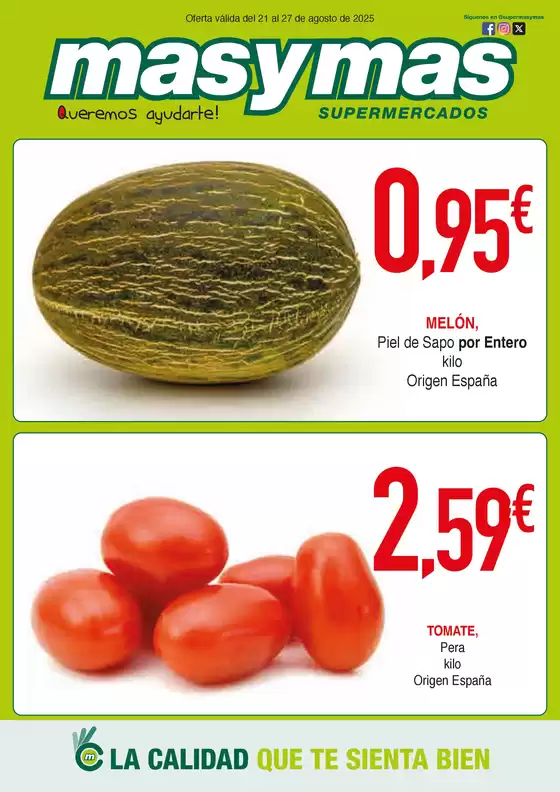 Oferta válida del 21 al 27 de agosto de 2025