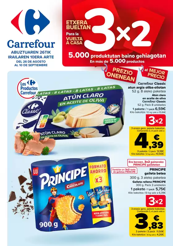 Catálogo Carrefour en Oiartzun | 3x2 | 2025-08-26T00:00:00.000Z - 2025-09-10T00:00:00.000Z