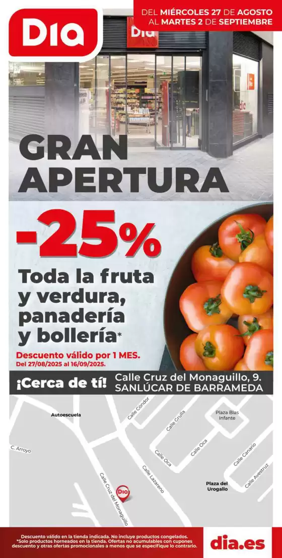 Catálogo Dia en Elda | Gran apertura Dia del 27/08 al 02/09 | 2025-08-27T00:00:00.000Z - 2025-09-02T00:00:00.000Z