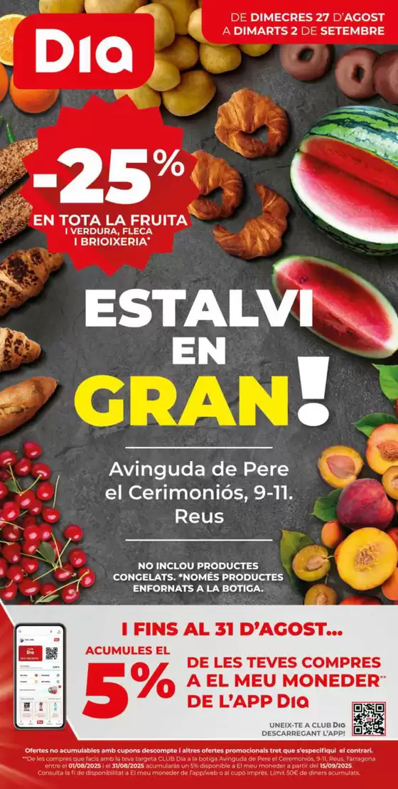 Catálogo Dia en Elda | Estalvi en Gran del 27/08 al 02/09 | 2025-08-27T00:00:00.000Z - 2025-09-02T00:00:00.000Z