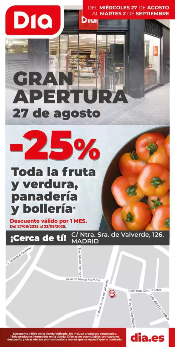 Catálogo Dia en Ajalvir |  Gran apertura Dia del 27/08 al 02/09 | 2025-08-27T00:00:00.000Z - 2025-09-02T00:00:00.000Z