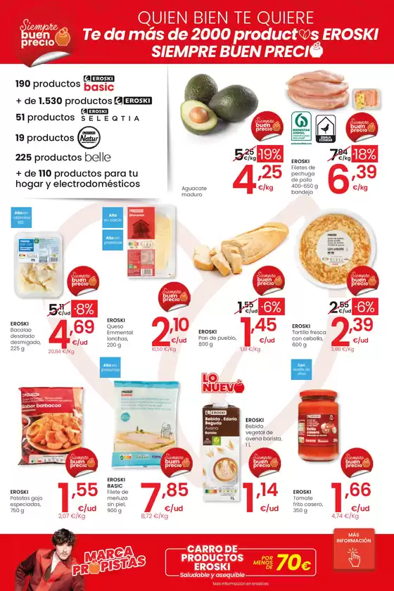 ¡OFERTÓN! 2a unidad -50% SUPERMERCADOS EROSKI