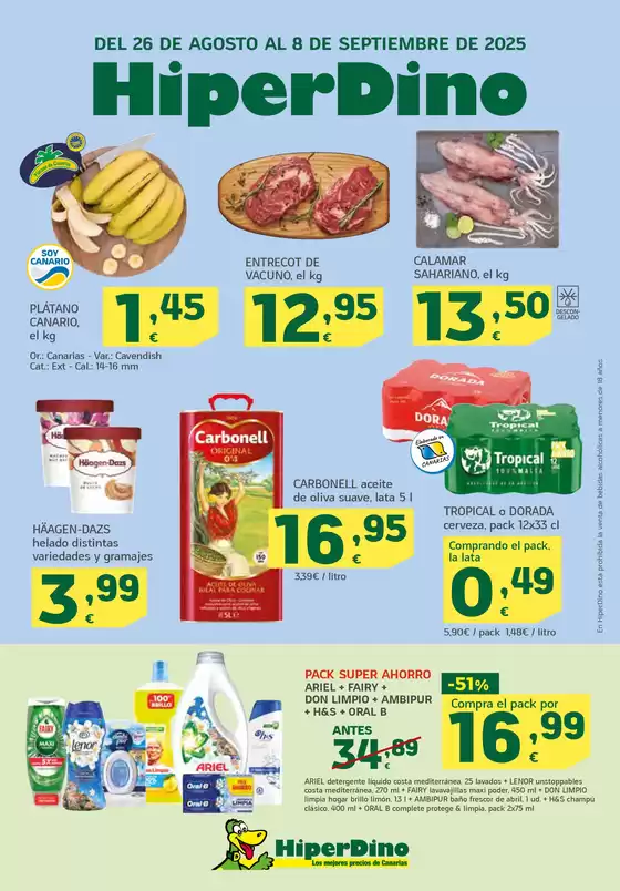 Ofertas desde el 26 de agosto