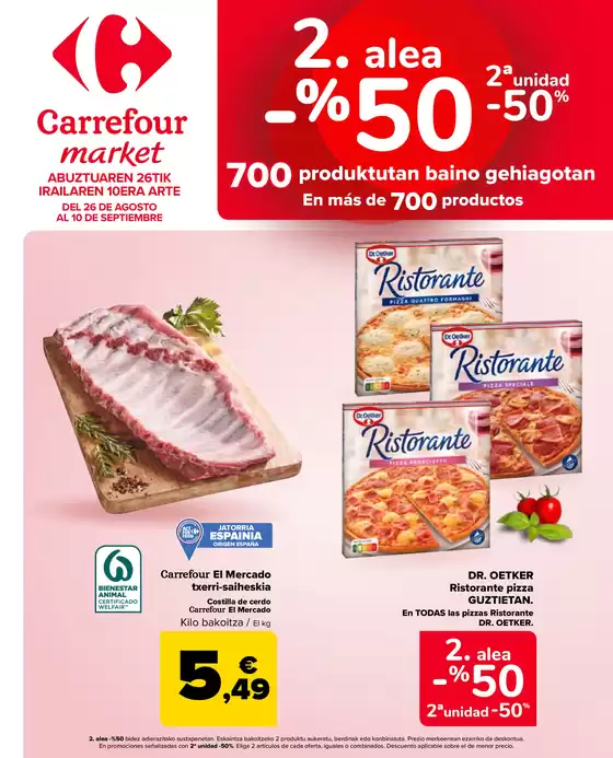 2a unitat -50% en més de 700productos