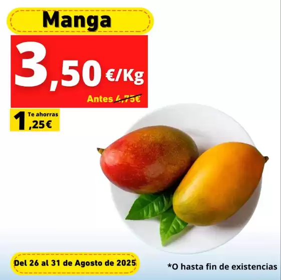 Del 26 al 31 de agosto encuentra productos frescos