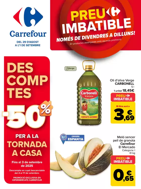 Catálogo Carrefour en Vilatenim | PRECIO IMBATIBLE | 2025-08-29T00:00:00.000Z - 2025-09-01T00:00:00.000Z