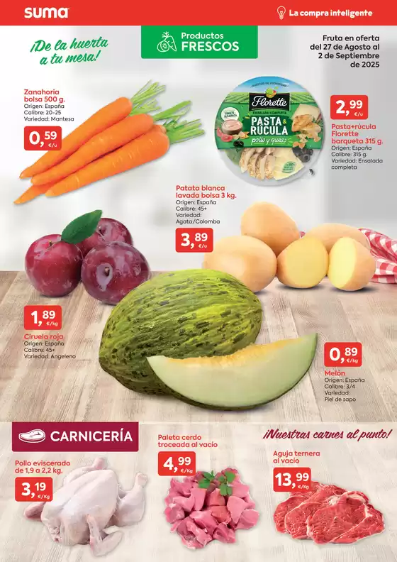 Oferta válida del 27 de Agosto al 16 de Septiembre de 2025