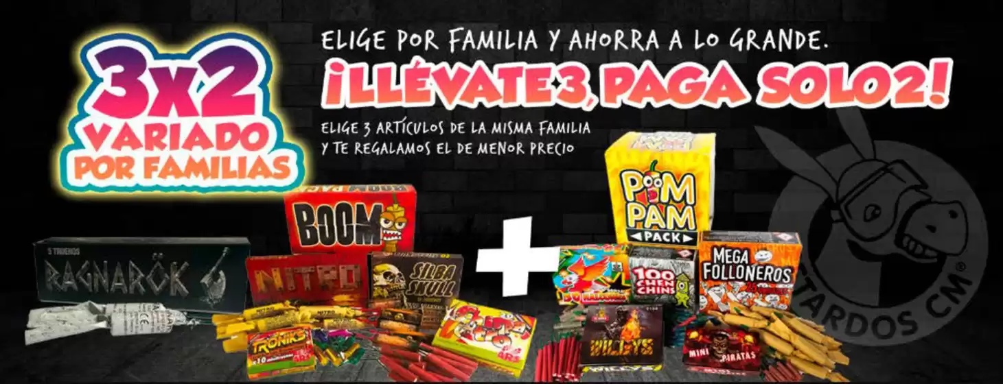Catálogo Petardos CM en Elda | ¡LLEVATE 3 PAGA SOLO2! | 2025-08-27T00:00:00.000Z - 2025-09-04T00:00:00.000Z