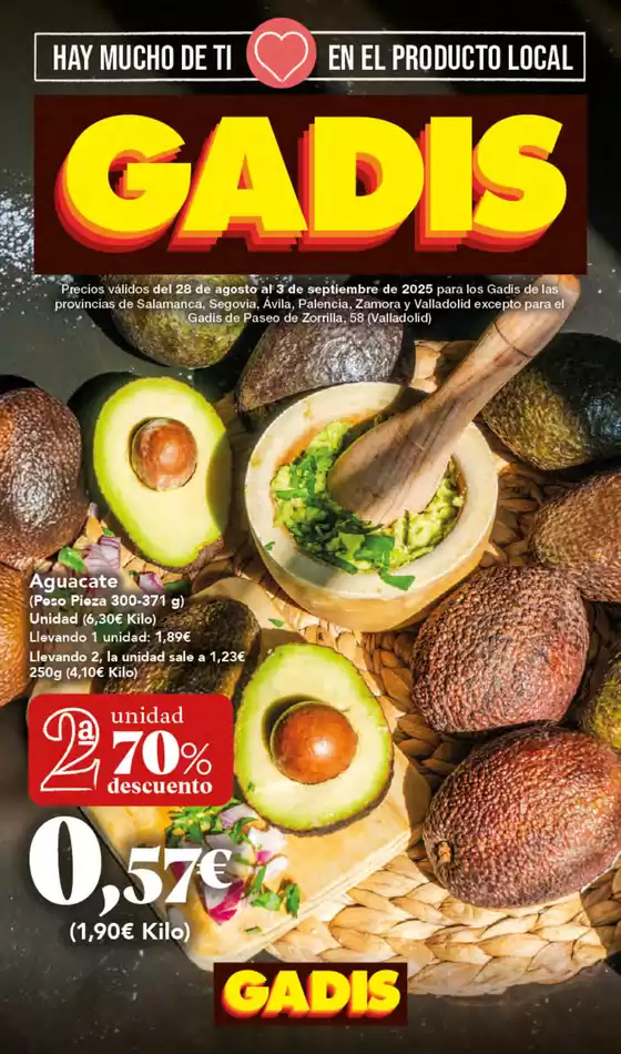Precios válidos del 28 de agosto al 3 de septiembre de 2025 