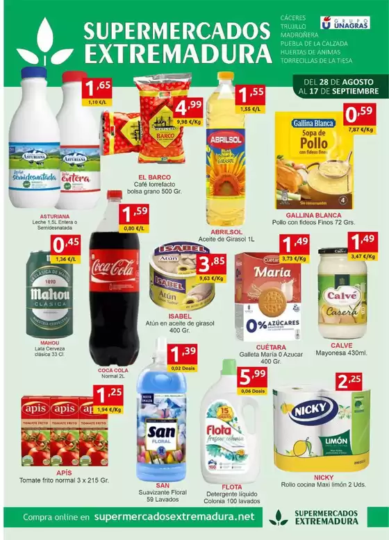 Catálogo Supermercados Extremadura