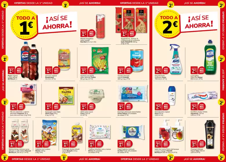 OFERTAS A 1, 2 y 3€