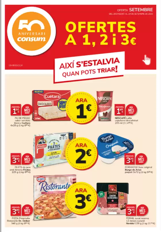 OFERTES A 1, 2 i 3€