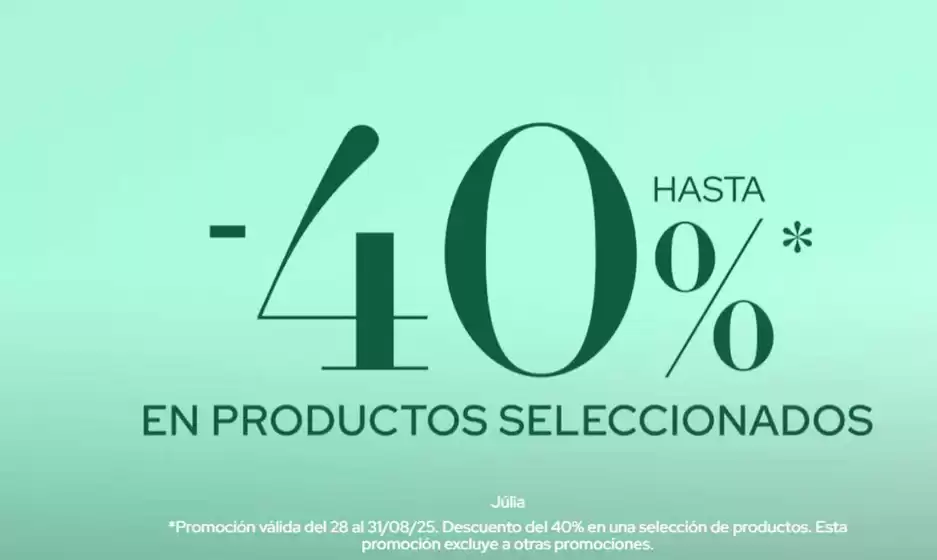 Hasta -40% 