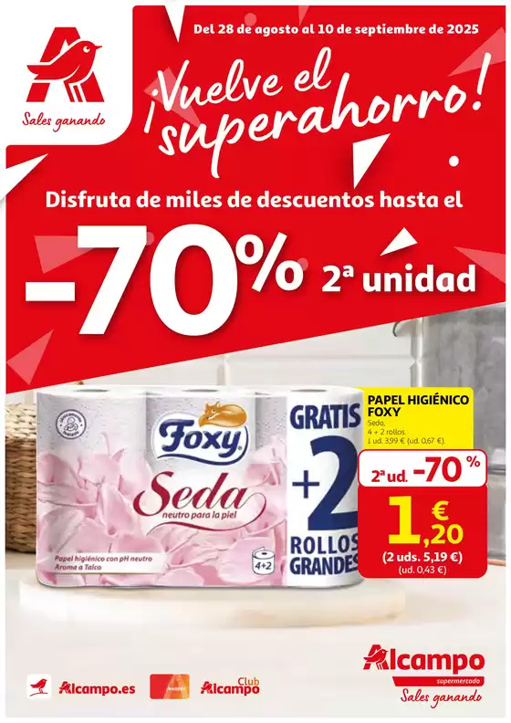 Del 28 de agosto al 10 de septiembre de 2025
