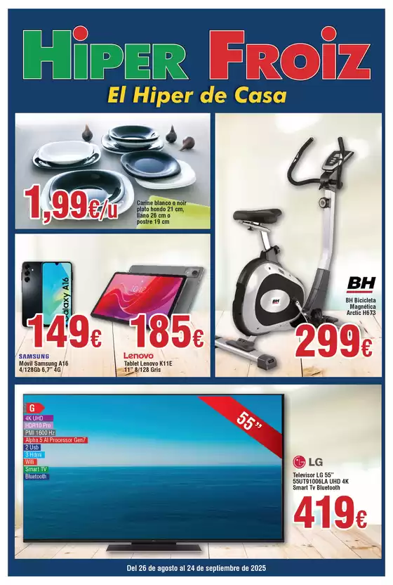 Catálogo Froiz en Arroyo de la Encomienda | Hiper FROIZ | 2025-08-29T00:00:00.000Z - 2025-09-24T00:00:00.000Z