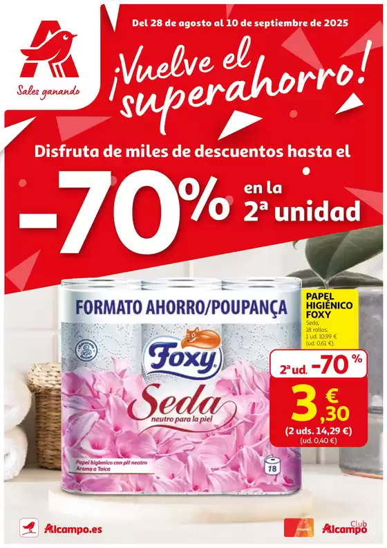 Del 28 de agosto al 10 de septiembre de 2025