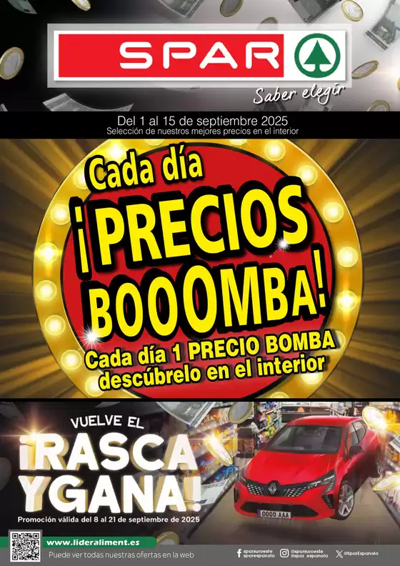Catálogo SPAR en Mérida | ¡ Cada dia BOOOMBA PRECIOS PRECIOS ! | 2025-09-01T00:00:00.000Z - 2025-09-21T00:00:00.000Z
