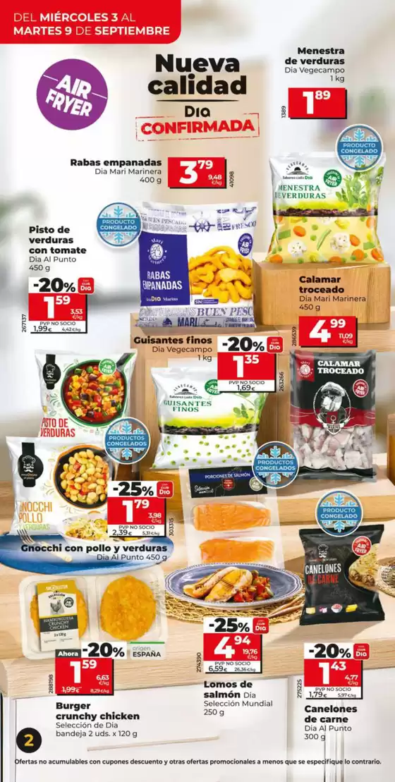 Nueva Calidad Dia del 03/09 al 09/09