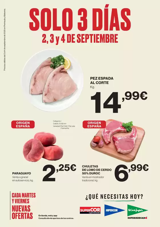 ¡Solo 3 días!