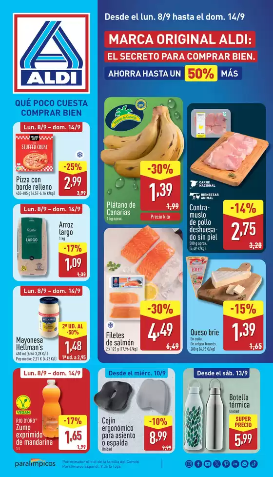Catálogo ALDI en Ávila | Qué poco cuesta comprar bien | 2025-09-08T00:00:00.000Z - 2025-09-14T00:00:00.000Z