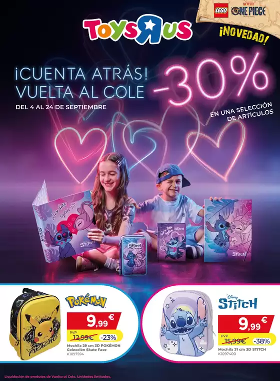 Catálogo ToysRus en Astigarraga | ¡Cuenta atrás! Vuelta al cole | 2025-09-04T00:00:00.000Z - 2025-09-24T00:00:00.000Z