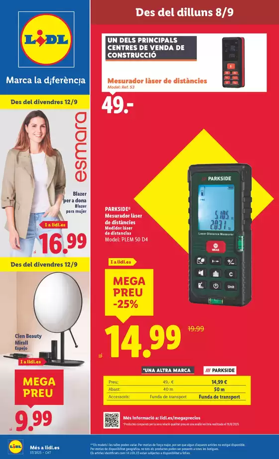 Catálogo Lidl en Vic | ¡Bazar Lidl! Ofertas válidas del 08/09 al 14/09 | 2025-09-08T00:00:00.000Z - 2025-09-14T00:00:00.000Z
