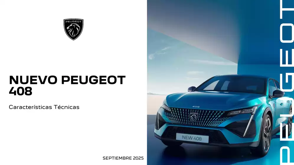 Catálogo Peugeot en Paiporta | Peugeot 408 | 2025-09-03T00:00:00.000Z - 2025-12-31T00:00:00.000Z