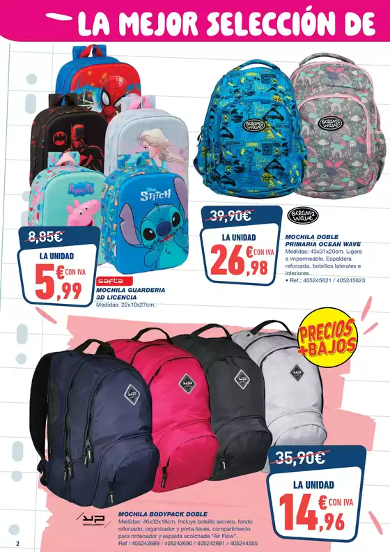 Volvemos al cole con les precios+bajos