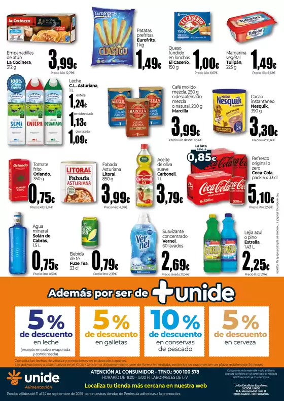 Máximo Ahorro este verano en UNIDE Alimentación 