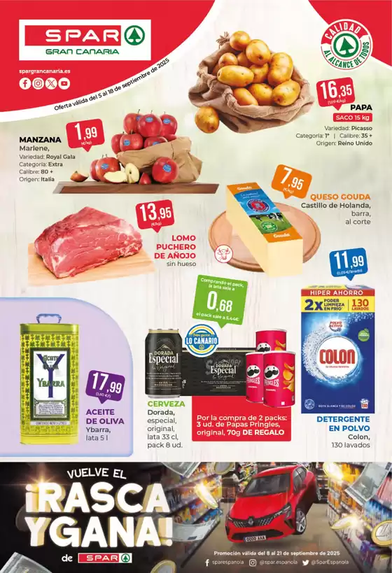 Catálogo SPAR Gran Canaria en Arucas | Catálogo Spar Gran Canaria | 2025-09-05T00:00:00.000Z - 2025-09-18T00:00:00.000Z