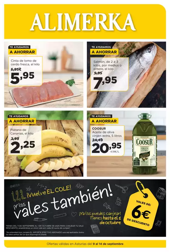 Ofertas válidas en Asturias del 9 al 14 de septiembre