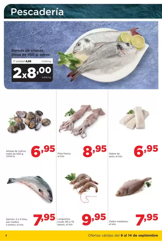 Ofertas válidas en Asturias del 9 al 14 de septiembre