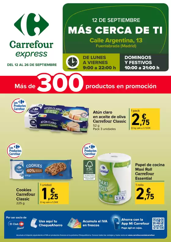 Catálogo Carrefour Express en Nerja | Más cerca de ti | 2025-09-12T00:00:00.000Z - 2025-09-26T00:00:00.000Z