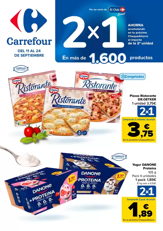 Catálogo Carrefour en El Molar | 2X1 ACUMULA CLUB + 2ªUD. AL -50% | 2025-09-11T00:00:00.000Z - 2025-09-24T00:00:00.000Z